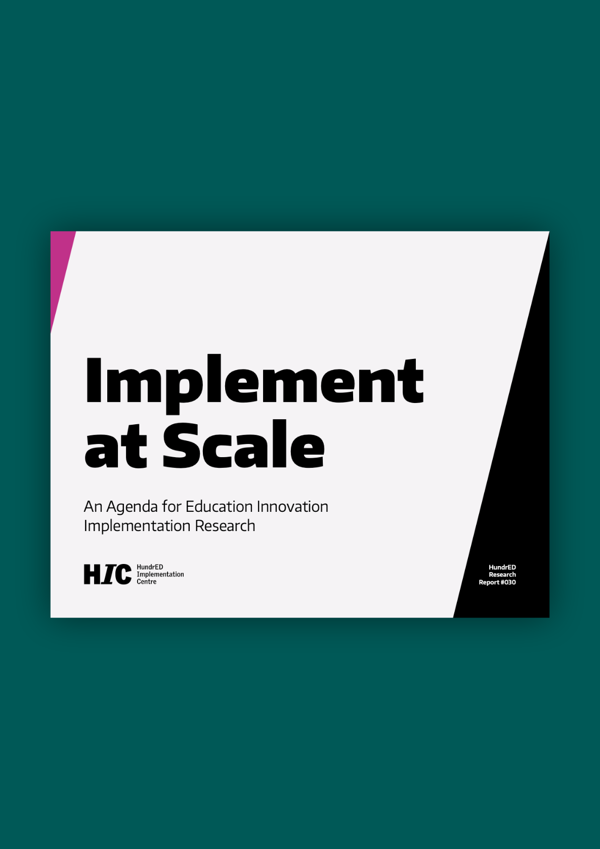 Implement at Scale report cover